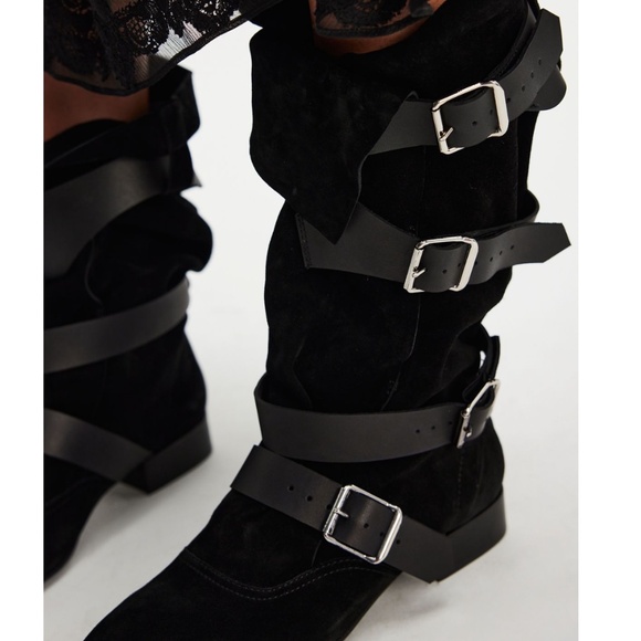 jeffrey campbell lily slouch suede boot - Picture 2 of 5